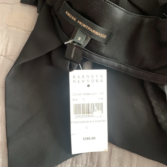 Kiki de montparnasse. pleated chiffon top. bra top. - Picture 9 of 10